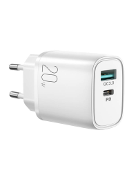 Зарядное устройство 20W двухпортовое (QC3.0+PD) Joyroom L-QP2011 (белый)