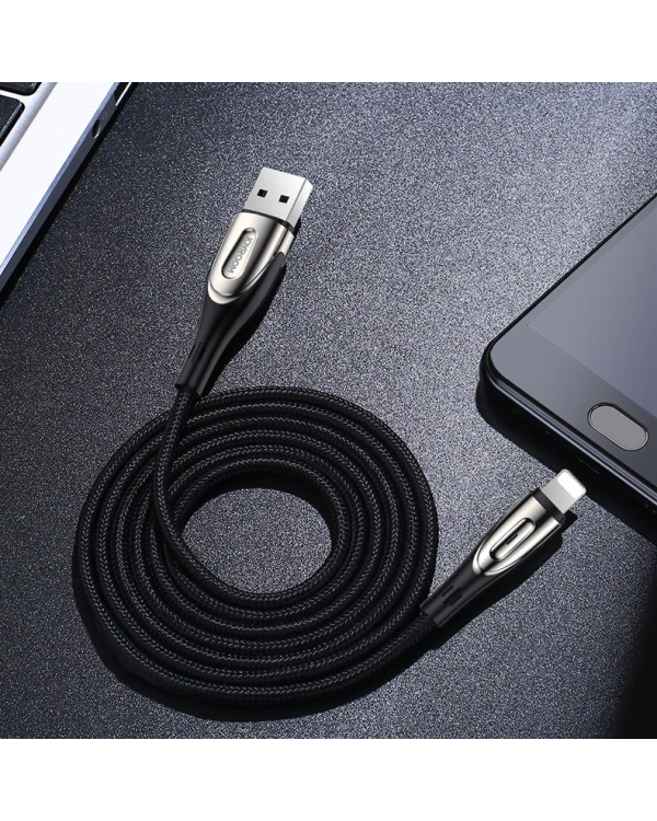 Кабель USB для Lightning Joyroom Sharp S-M411 2.4A, 3м (черный)