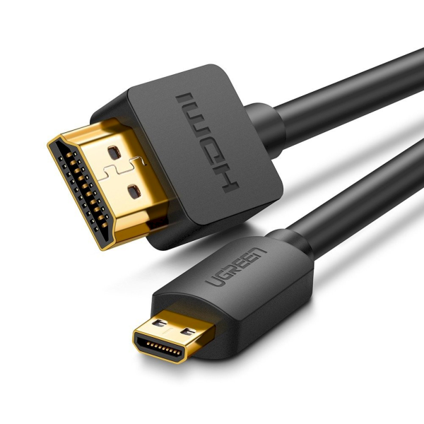 Обложка книги «UGREEN HD127 Micro HDMI - HDMI Cable 4K 3D 3m (black)»