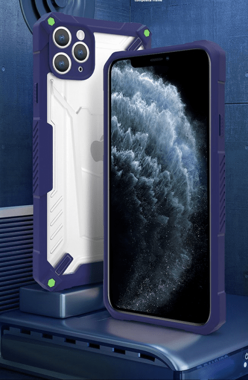 Fusion hybrid protect case Силиконовый чехол для Apple iPhone 13 Pro синий