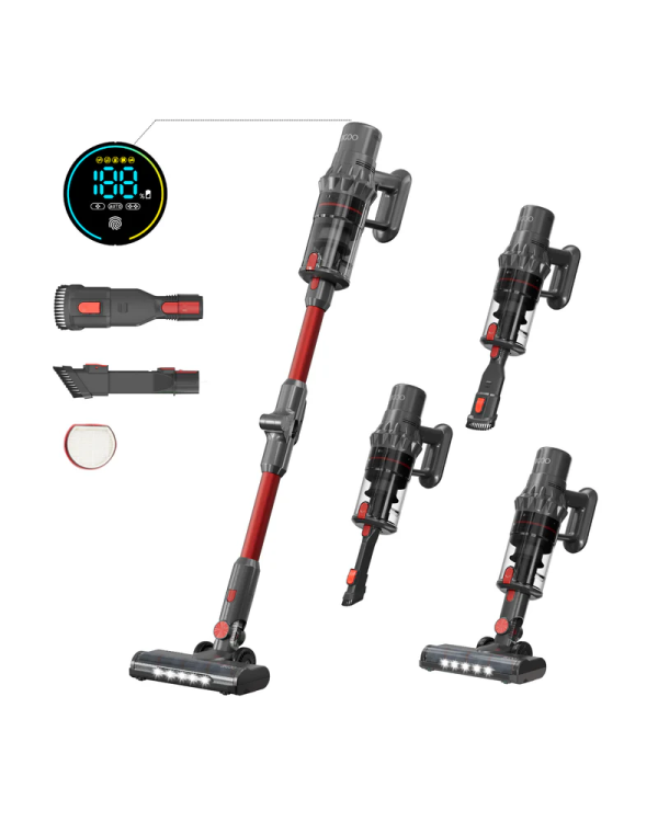 Аккумуляторный пылесос JIGOO C500 500 Вт | 33 кПа | HEPA-фильтр | сенсорный экран