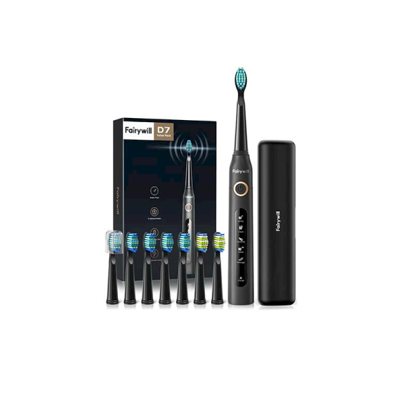 FairyWill Sonic toothbrush with head set and case FW-507 Plus (Black)