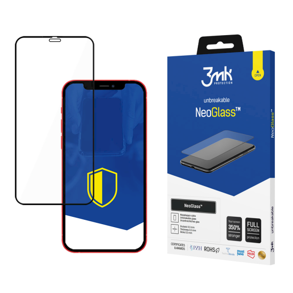 Обложка книги «Apple iPhone 12 Mini Black - 3mk NeoGlass™ screen protector»