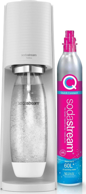 SodaStream Soda Maker Terra white QC with CO2 & 1L PET bottle (1012811410)