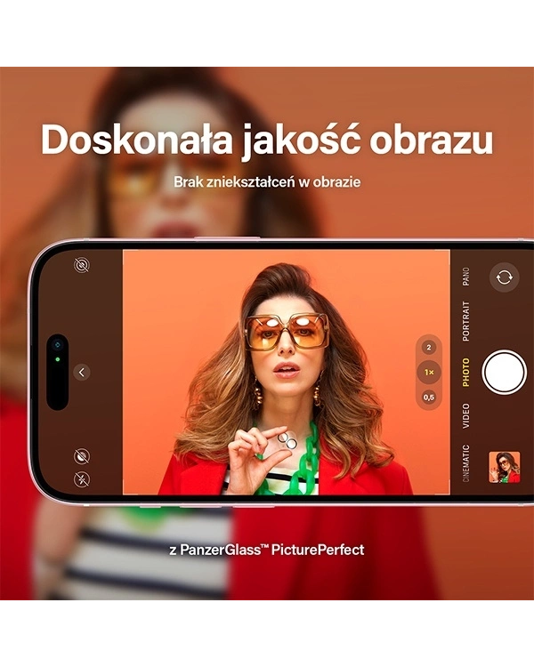 PanzerGlass Picture Perfect camera protection for iPhone 15 | 15 Plus - with black frame