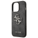 Guess GUHCP13X4GMGGR iPhone 13 Pro Max 6.7" серый жесткий чехол 4G Большой металлический логотип