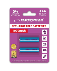 Esperanza EZA101B PRECHARGED HR03 1000MAH ALWAYS READY БЛИСТЕРНАЯ УПАКОВКА 2ШТ.