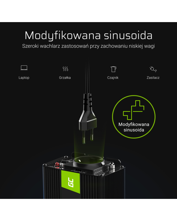 Green Cell Power Inverter 24V to 230V 500W|1000W Modified sine wave