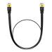 Baseus Cat 7 UTP Ethernet RJ45 Кабель плоский 1 м черный