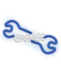 Неон PLEXI LED GARAGE синий белый NNE22 Neolia