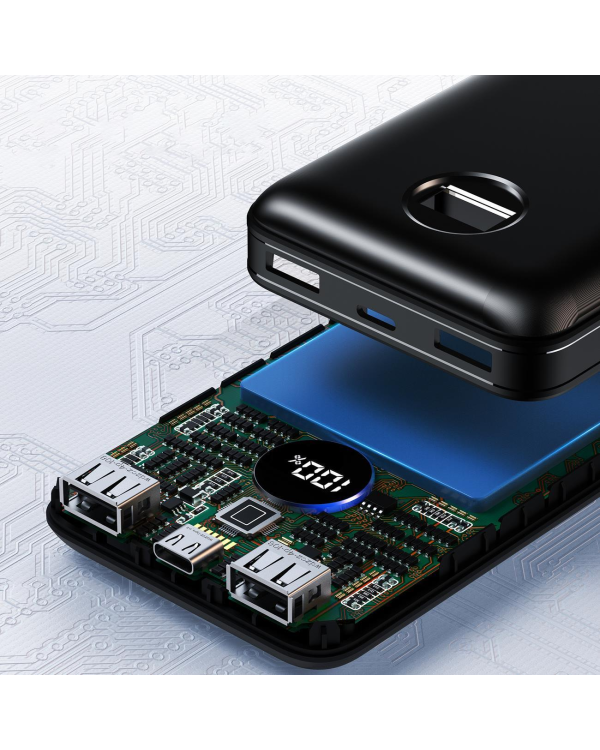 Choetech powerbank PD 45W 20000mAh черный (B653)