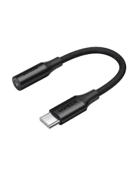 Ugreen 3,5 mm mini jack to USB Type C headphone adapter 10cm black