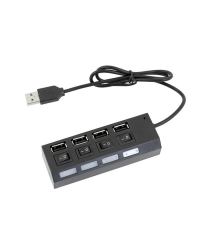 Разветвитель Fusion USB 2.0 на 4 x USB 2.0 черный