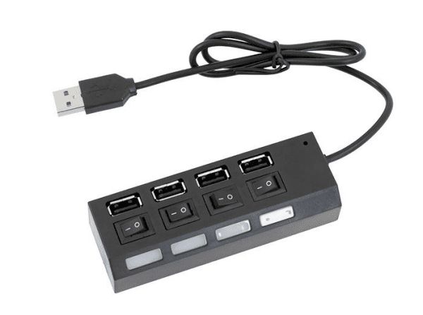 Разветвитель Fusion USB 2.0 на 4 x USB 2.0 черный