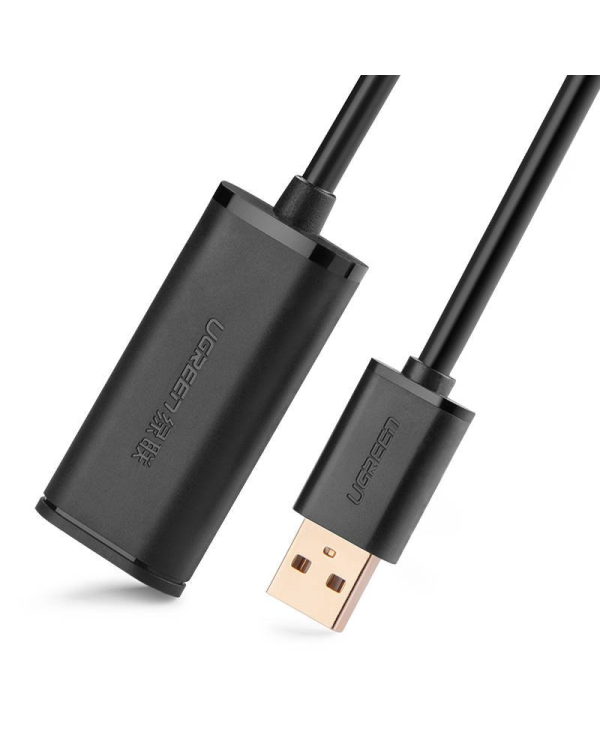 USB 2.0 extension cable UGREEN US121, active, 15m (black)