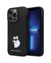 Karl Lagerfeld KLHCP13LSMHCNPK iPhone 13 Pro | 13 6.1" czarny|black hardcase Silicone C Metal Pin