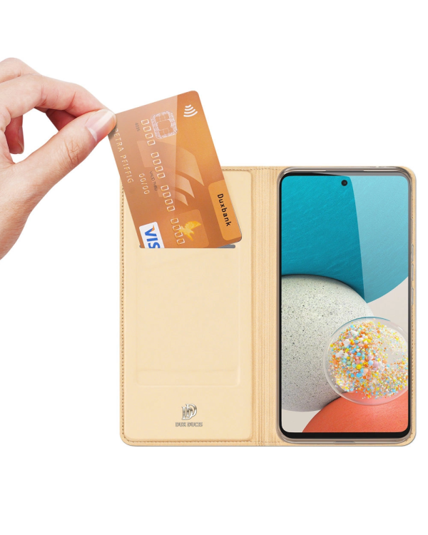 Dux Ducis Skin Pro Holster Cover Flip Cover for Samsung Galaxy A53 5G gold