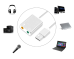 Звуковая карта Fusion USB / 7.1 / кабель 5 см / микрофон серая