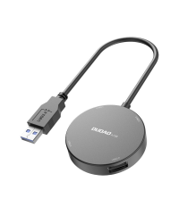 Dudao 4in1 USB - 1x USB 3.2 Gen 1 / 3x USB 2.0 HUB adapter splitter + cable black (A15B)