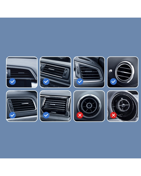 Автомобильный держатель Joyroom JR-ZS291 с беспроводной зарядкой / 15 Вт / MagSafe серебристого цвета