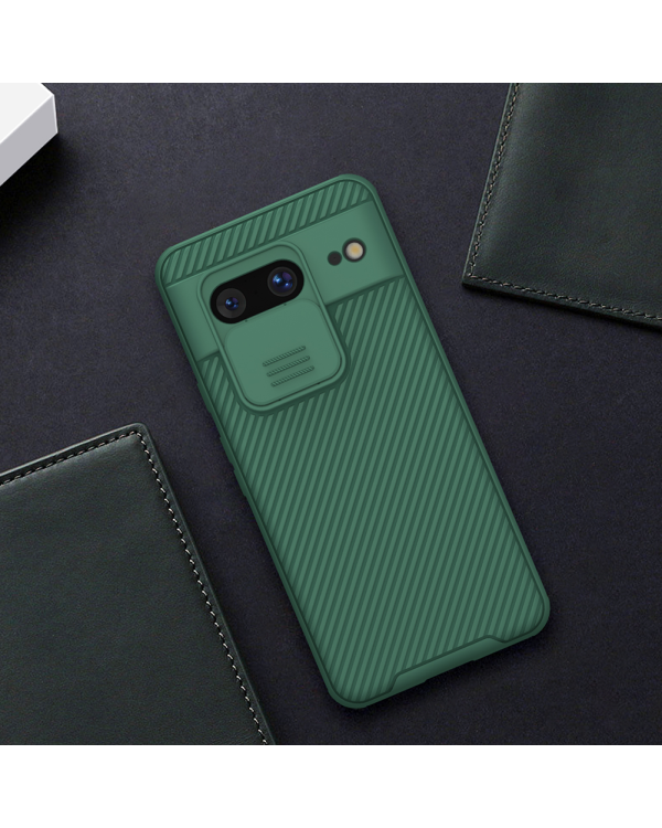 Жесткий чехол Nillkin CamShield PRO для Google Pixel 8 глубокий зеленый