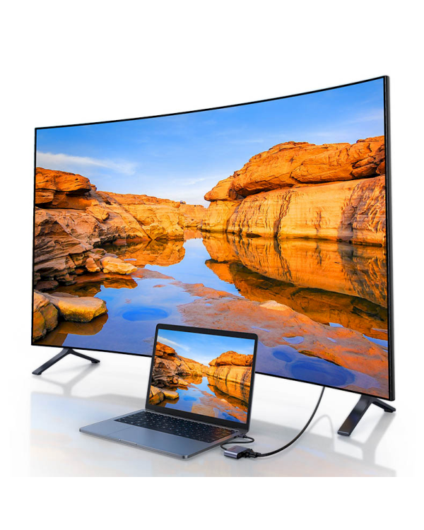 Адаптер-переходник Ugreen USB - HDMI 1.3 (1920 x 1080 @ 60Hz) + VGA 1.2 (1920 x 1080 @ 60Hz) серый (CM449)