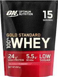 Optimum Nutrition Gold Standard 100% Whey сывороточный протеин - Вкусная клубника 450 g Optimum Nutrition Gold Standard 100% Whey сывороточный протеин - Вкусная клубника 450 g