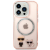 Karl Lagerfeld MagSafe Compatible Case Karl and Choupette for iPhone 14 Pro Pink