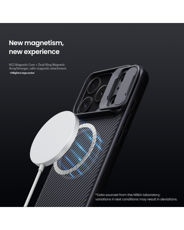 Магнитный жесткий чехол Nillkin CamShield PRO для Apple iPhone 17 Pro | черный