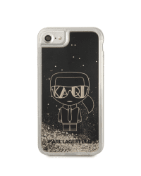 Karl Lagerfeld Liquid Glitter Gatsby Case for iPhone 7|8|SE2020|SE2022 Black