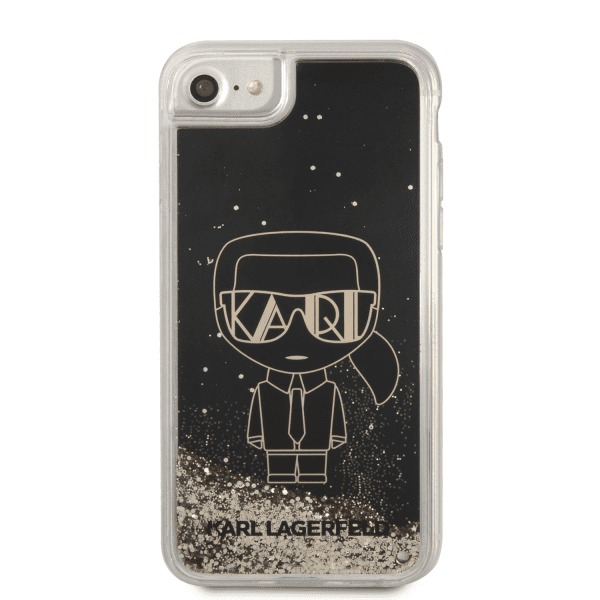 Обложка книги «Karl Lagerfeld Liquid Glitter Gatsby Case for iPhone 7|8|SE2020|SE2022 Black»