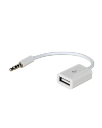Akyga adapter with cable AK-AD-24 USB A (f) | mini Jack (m) 15cm
