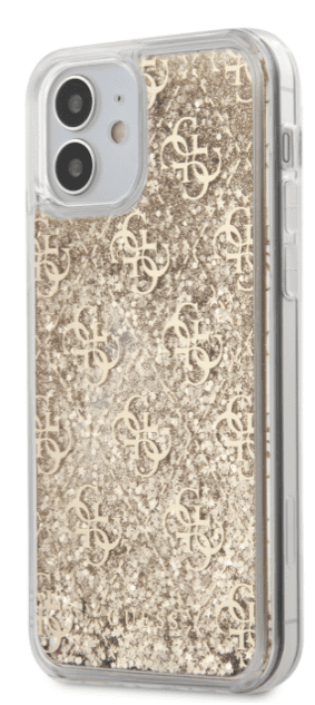 Guess GUHCP12SLG4GSLG 4G Liquid Glitter чехол для Apple iPhone 12 Mini прозрачный