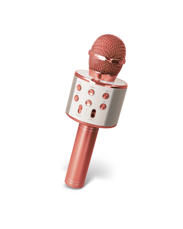 Микрофон Forever Bluetooth с динамиком BMS-300 Lite розовое золото