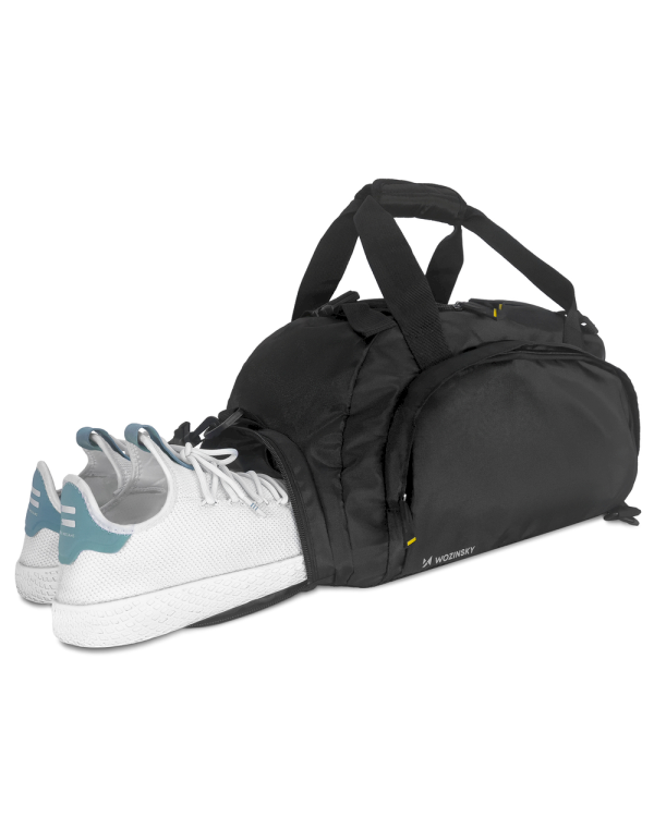 Wozinsky sports bag backpack hand luggage bag 40x20x25 cm for plane black (WSB-B01)