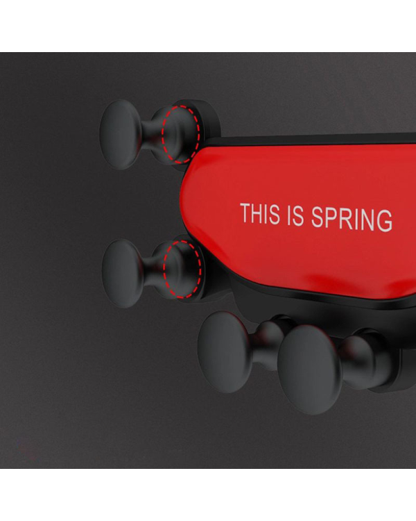 Дополнительное изображение книги «Car holder - gravity SPRING from 4,7’ air vent mount black»