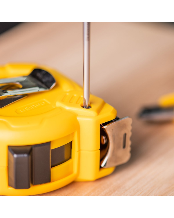 Отвертка шлицевая 3x100 мм Deli Tools EDL6331001 (желтая)