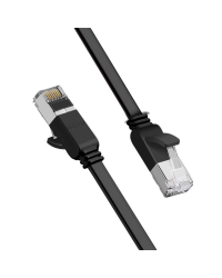 Ugreen flat Ethernet patchcord cable RJ45 Cat 6 UTP 1000 Mbps 3 m black (NW101 50186)