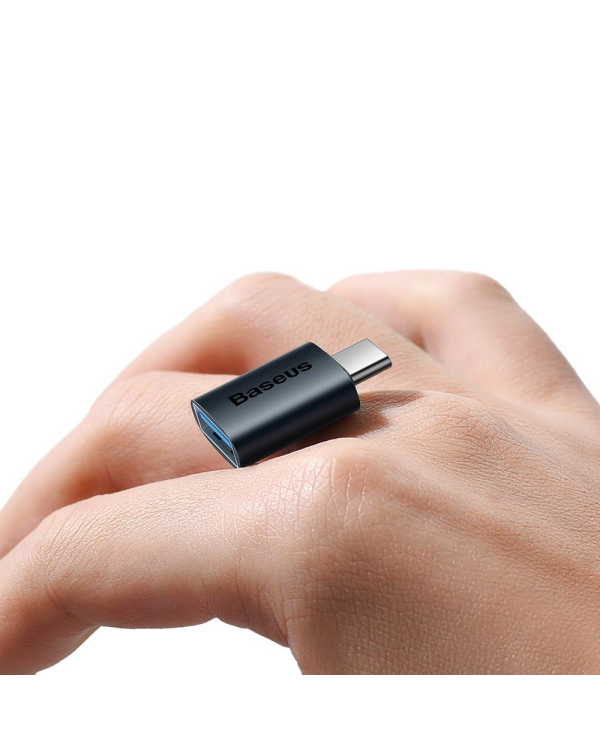 Baseus Ingenuity USB-C to USB-A adapter OTG (blue)