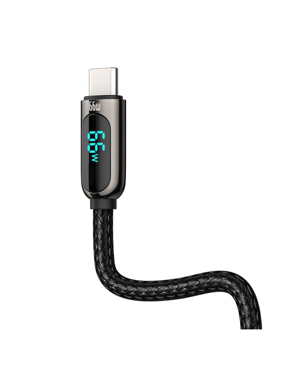 Baseus Display Cable USB to Type-C, 66W, 2m (черный)