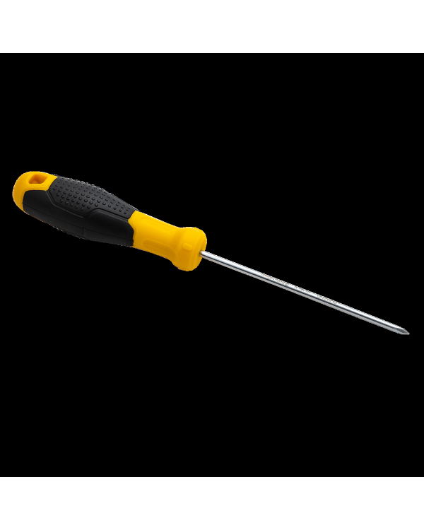 Отвертка шлицевая 3x100 мм Deli Tools EDL6331001 (желтая)