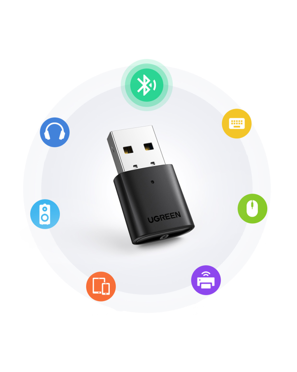 Адаптер Ugreen Bluetooth 5.0 USB-A черный (CM390)