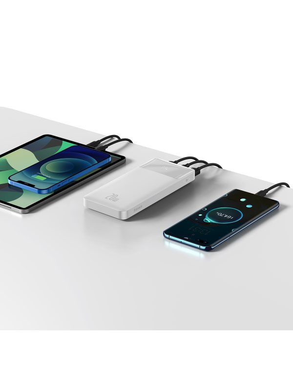 Powerbank Baseus Bipow 10000mAh, 20W (white)