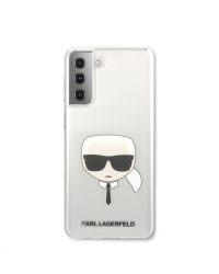 KLHCS21MKTR Karl Lagerfeld PC/TPU Head Cover for Samsung Galaxy S21+ Transparent