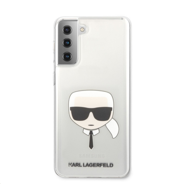 KLHCS21MKTR Karl Lagerfeld PC/TPU Head Cover for Samsung Galaxy S21+ Transparent
