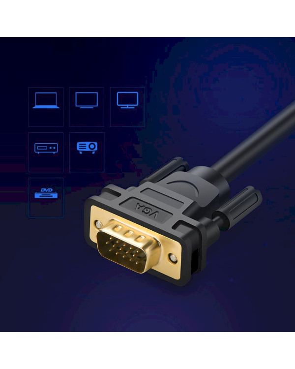 Дополнительное изображение книги «Ugreen VGA (męski) - VGA (męski) cable FHD 1,5 m black (VG101 11630)»
