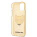 KLHCP12MCHTUGLGO Karl Lagerfeld Choupette Head Glitter Case for iPhone 12/12 Pro 6.1 Gold