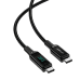 Acefast cable USB Type C - USB Type C 2m, 100W (20V | 5A) black (C6-03 Black)