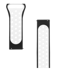 Tactical 702 Double Silicone Band 20mm Black/White