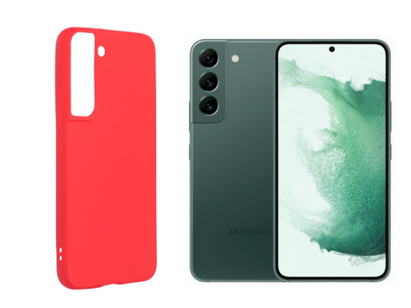 Fusion soft matte back case силиконовый чехол для Samsung S901 Galaxy S22 красный